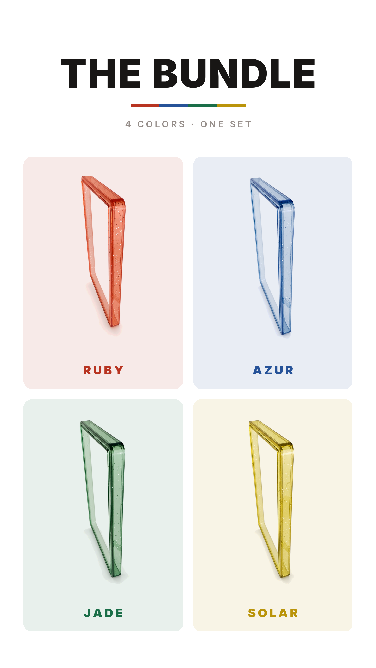 BUMPR Classic Bundle — Ruby, Azur, Jade and Solar